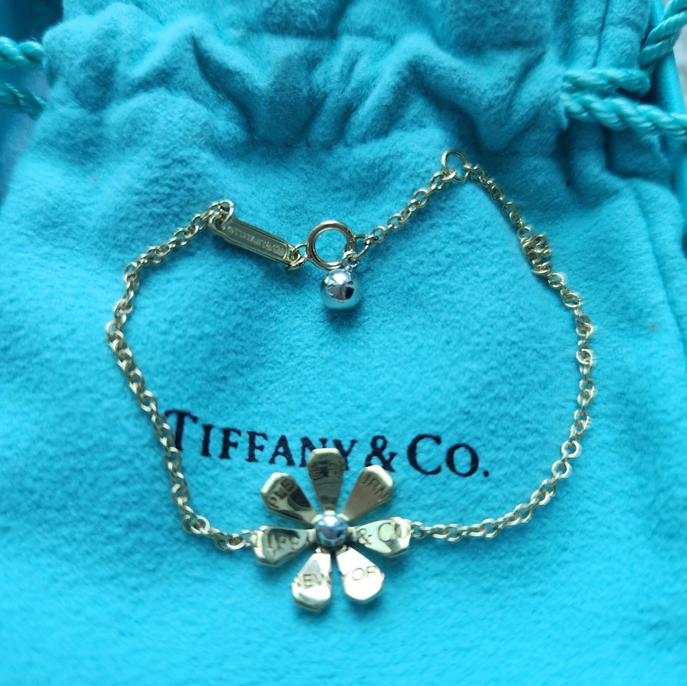 Auth Tiffany&Co. Bracelet Return to Tiffany Love Bugs 18K YG/Sterling Silver